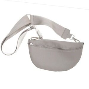 Von Lamezan Belt Bag Crossbody hip Bag with strap cream beige neutral color